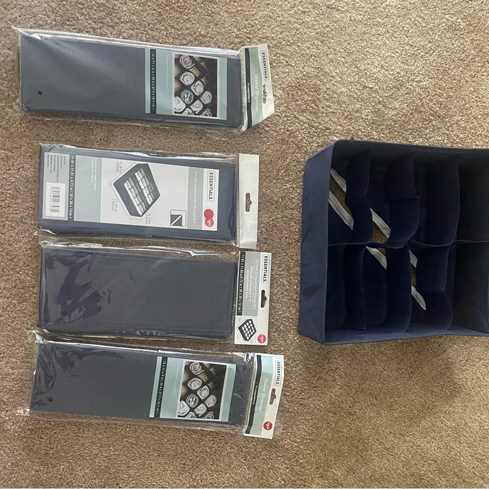 IKEA Navy Storage Organizers